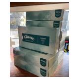 9 boxes Kleenex tissues.  125/ box