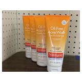 4 tubes neutrogena oil-free Acne Wash. 6.7oz