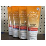 4 tubes neutrogena oil-free Acne Wash. 6.7oz