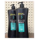 2ct  AXE   Shampoo & Conditioner. 28oz  pump