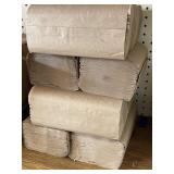 8ct. Brown Folded Paper Towel.