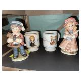 HOMCO figurines & Brownie Mugs.