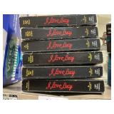 6 I Love Lucy VHS videos.