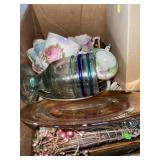 Large lot of dishes & glassware.