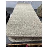 Lot of 13 carpet pieces. 7.5x23in