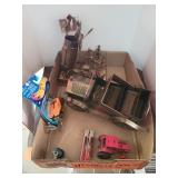 Flat W/ 2 Copper Musical Art Pieces/Hot Wheels