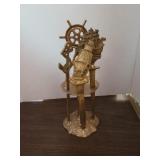 4 Cnt Brass ? Letter Openers With Stand