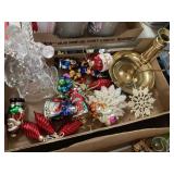 Christmas Decor Brass Candle Holder Plastic Angel