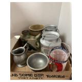 Kentucky Derby Glass and Canisters and Pottery