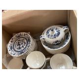 Approx. 28 Blue Onion Underglazed Decorated Dish