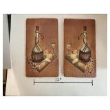 Wine decor hanging wall set