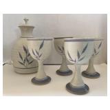 5 ct "A" Pottery Set