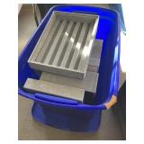 Tote w/Lid Approx. 8 ct Velvet? Display Cases?