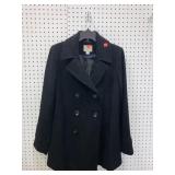 Size M Womens Black Button Up Coat