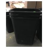 Qty 3 Black Trash Cans