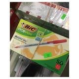 Qty 2 Boxes Bic Red Pens