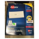 Qty 2 Boxes Avery 5960 Easy Peel Address Labels
