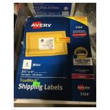 Qty 5 Avery TrueBlock Shipping Labels