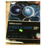 Qty 2 Reams Office Depot Inkjet and Laser Printer