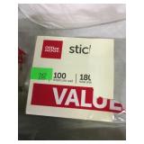 Qty 6 Office Depot Sticky Note Pads