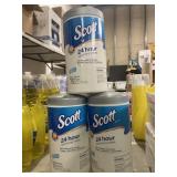 3 Scott Sanitizing Wipes 75ct.