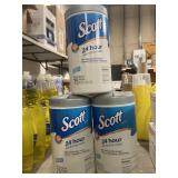 3 Scott Sanitizing Wipes 75ct