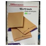 2 Office Depot 10x13 Clasp Envelopes