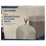 200 Bags Tall Drawstrings Kitchen 13 Gal
