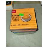 Lined Sticky Notes 4 x 4 Inch