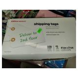 500 Cnt Box of Shipping Tags