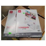 2 Pkgs Letter Size Laminating Pouches 8  1/2 x 11