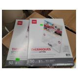 2 Pkgs Letter Size Laminating Pouches 8  1/2 x 11