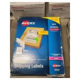 Pkg Avery Shipping Labels 5 1/2 x 8 1/2 Inch