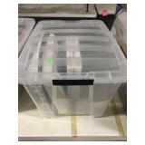 Stack and Pull Storage Bin with File Folders