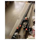 4 Ct. Fishing Poles w/Reels