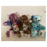 3 Ct. Zodiac Beanie Bears