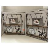 2 sets. 2 tier floating wall shelves.