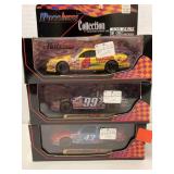 3 Race Image Collectable Race Cars in cases.