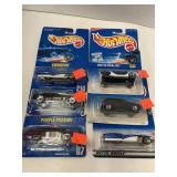 6 Hot Wheels Cars.  In pkg.