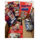 6 Collectable racing cars.