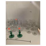 3 sets of cups Last set is not glass