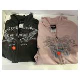 2 Harley Davidson Zip Front Sweatshirts. Sz Md