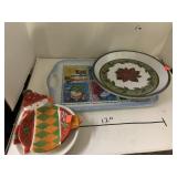 Winter tray, plates, dishes