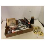 Book, keychains, decor, misc