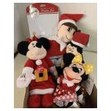 4 Christmas stuffed characters