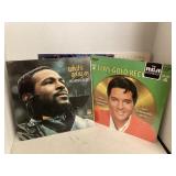 4 Ct Records Incl. Marvin Gaye, Elvis Gold Record