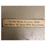 Wooden Home Sign