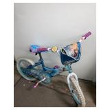 Frozen Elsa & Anna Bike w/Front Pouch, Bell