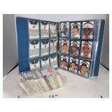 Binder w/Vntg. Baseball Cards and Stacks of Other