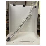 Adjustable. Curved shower curtain rod. New in